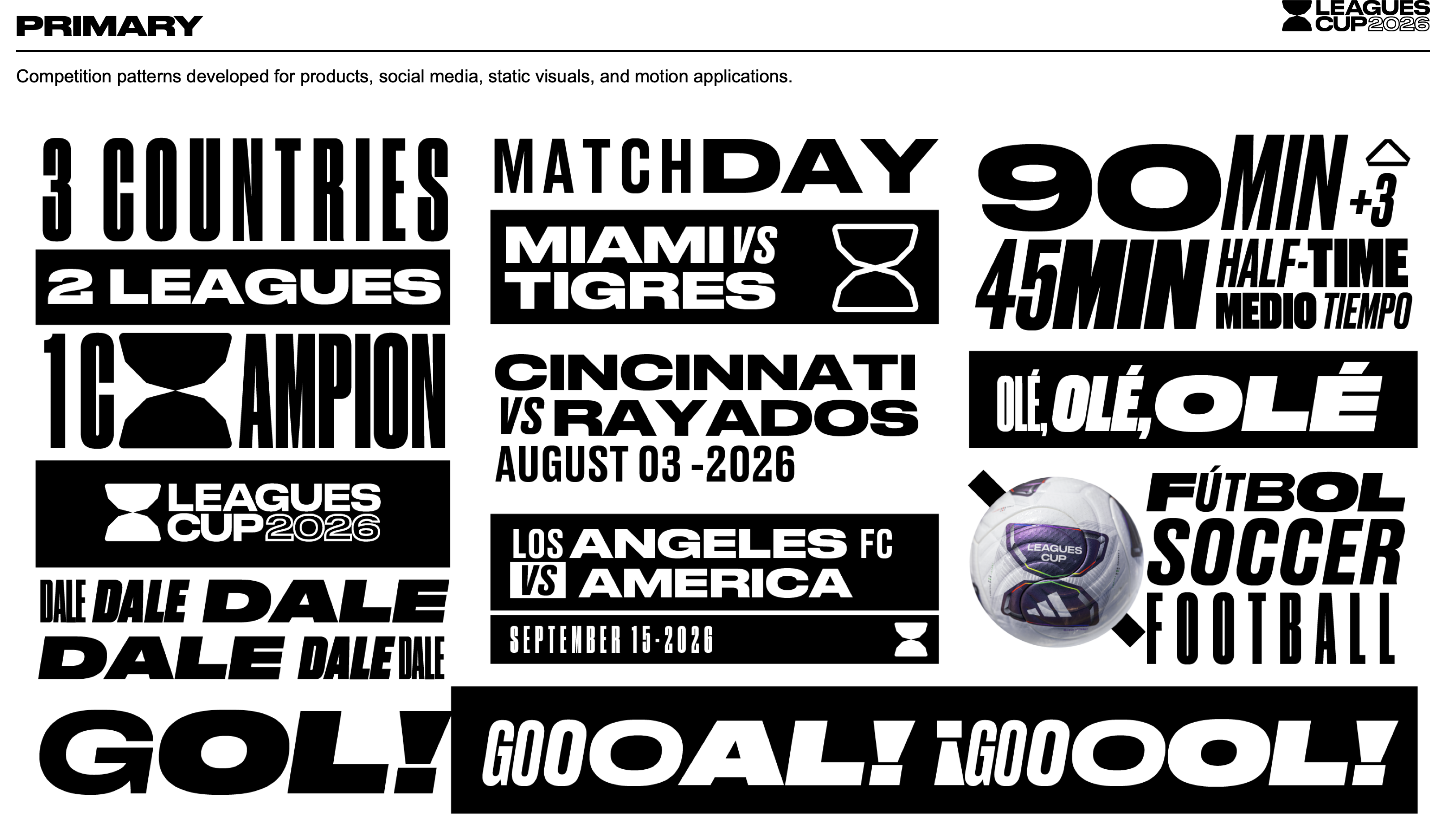 Leagues Cup 2026 brand system
